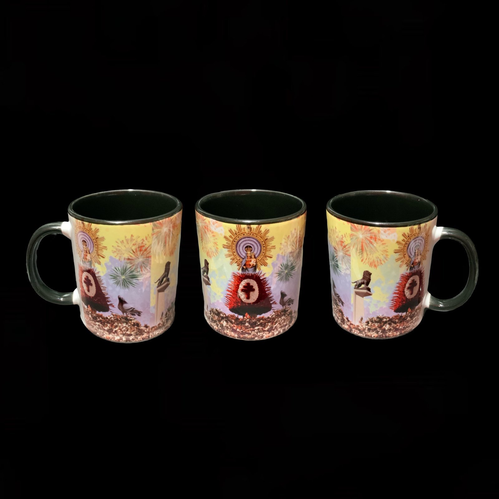 Taza Pilarica 4 detalle de todos los lados de la taza de ceramica La Pilarica - smaap