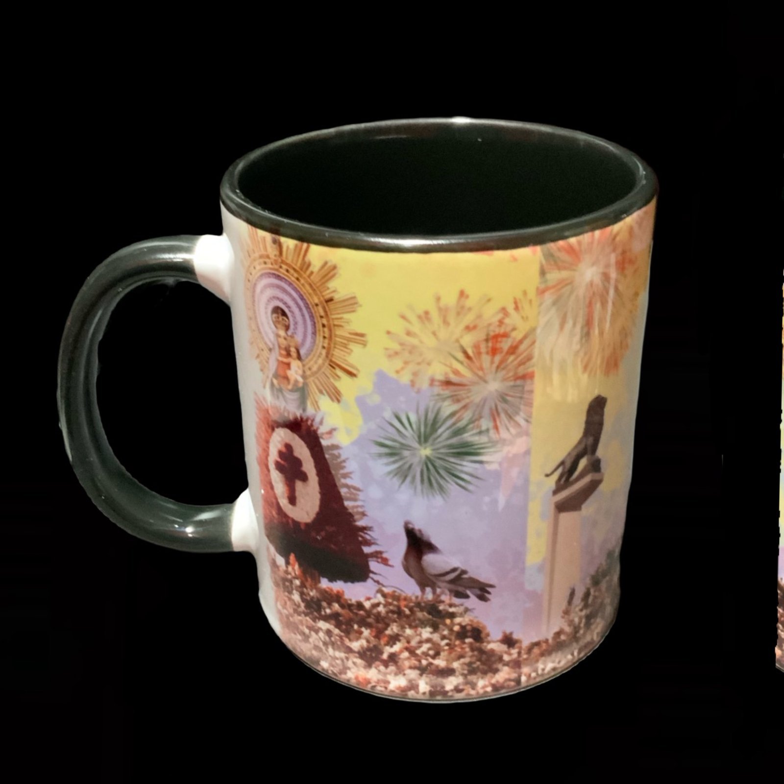 Taza Pilarica 2 detalle de lado taza de ceramica La Pilarica - smaap