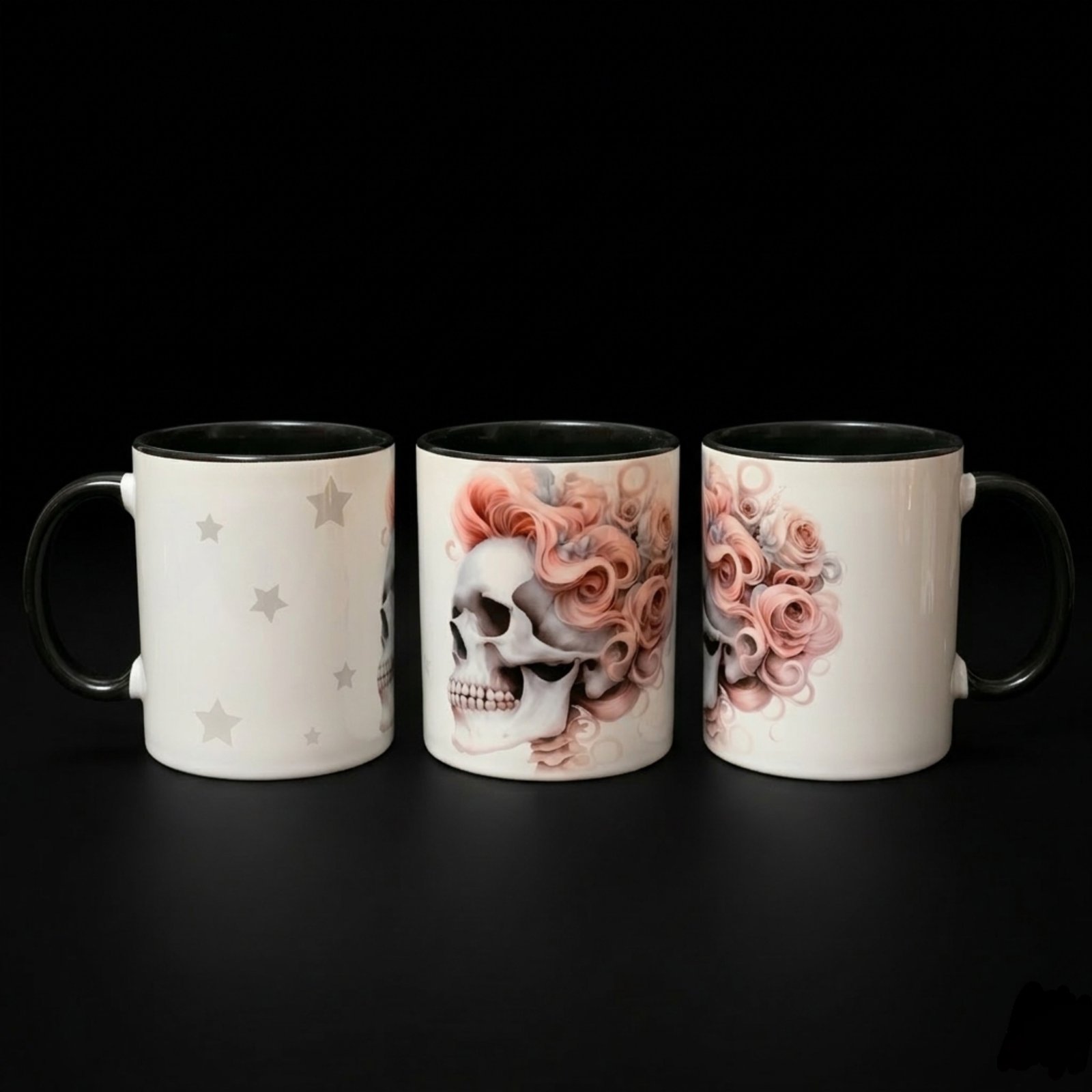 Taza Calavera 4 Taza Calavera, ceramica, detalle de todos sus lados - smaap