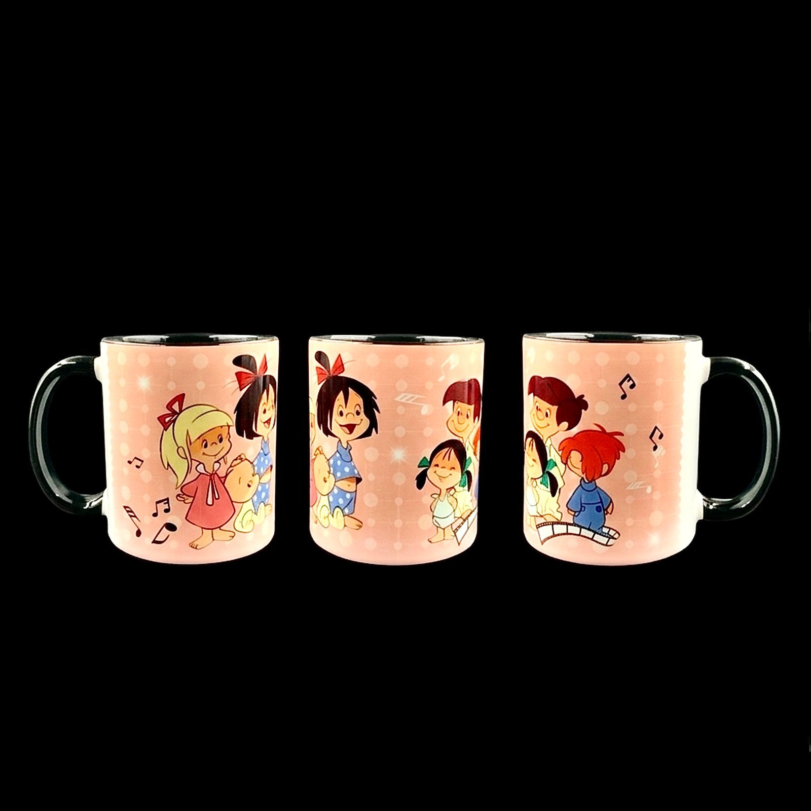 Taza familia Telerín rosa 4 Taza Familia Telerin rosa, detalle de todos sus lados - ceramica - smaap