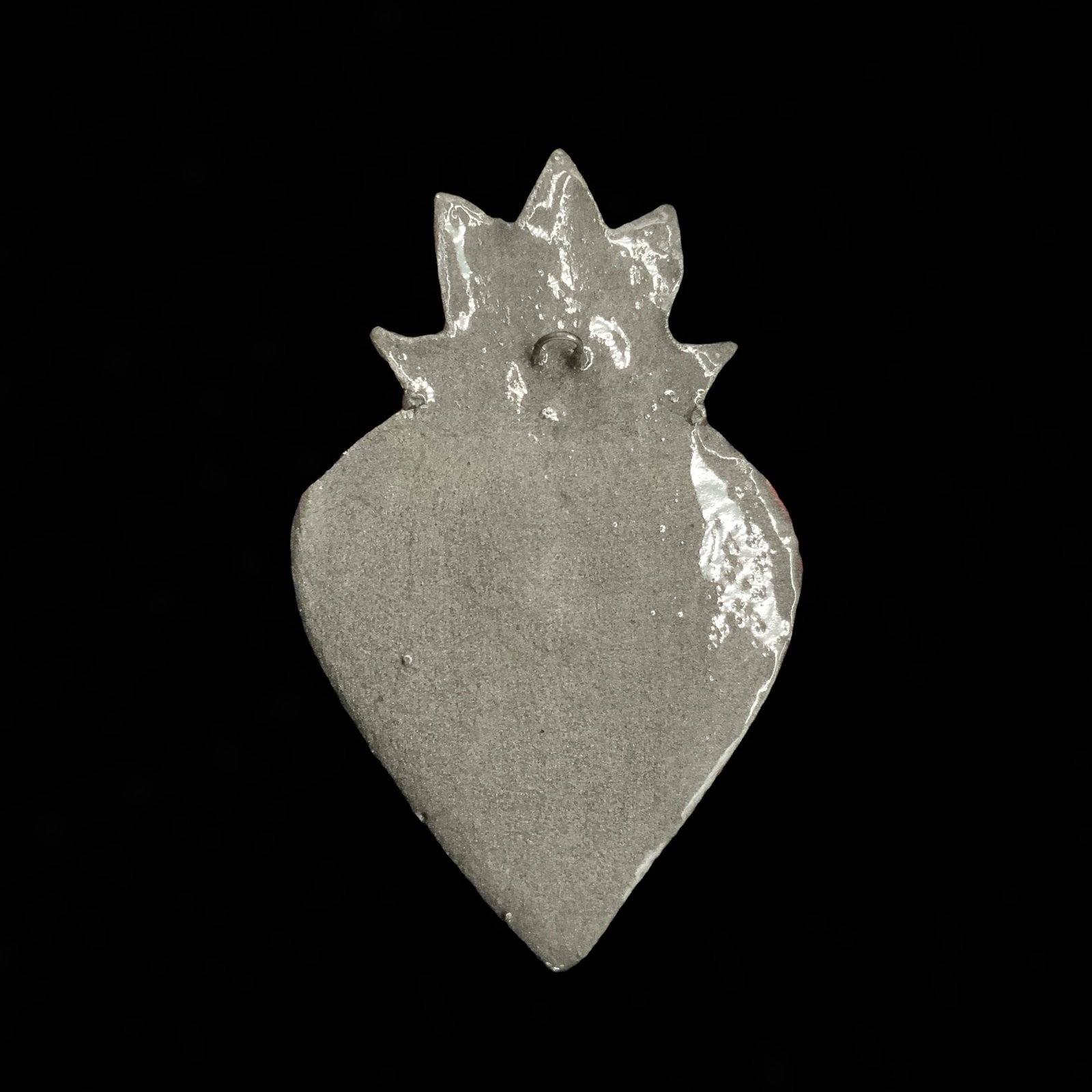 Corazón decorativo mod4 2 corazón decorativo, vista trasera y enganche
