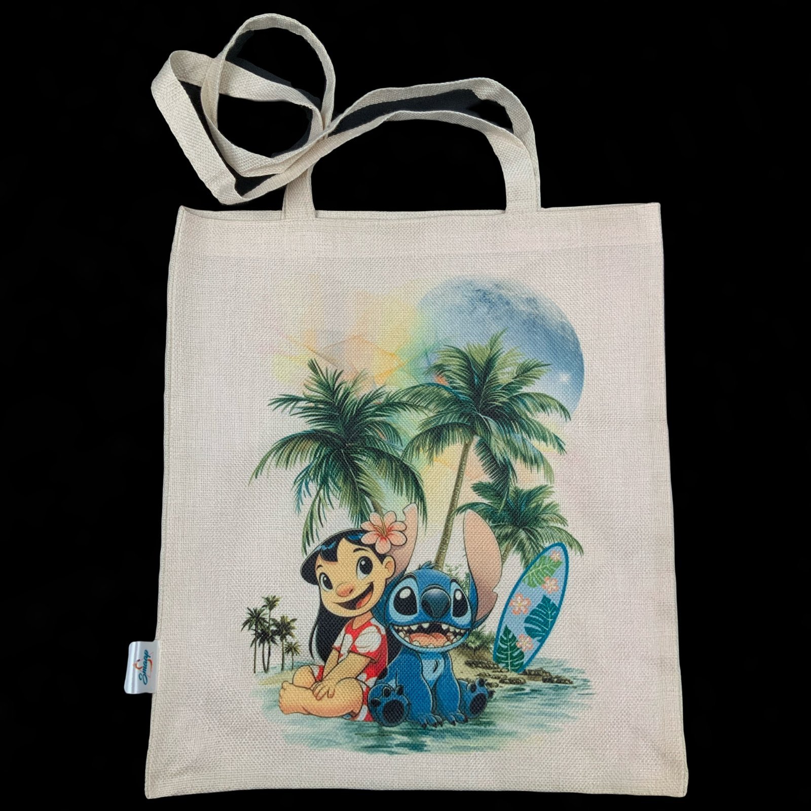 Tote bag Lilo y Stitch 1 tote bag con diseño de lilo y stich - smaap
