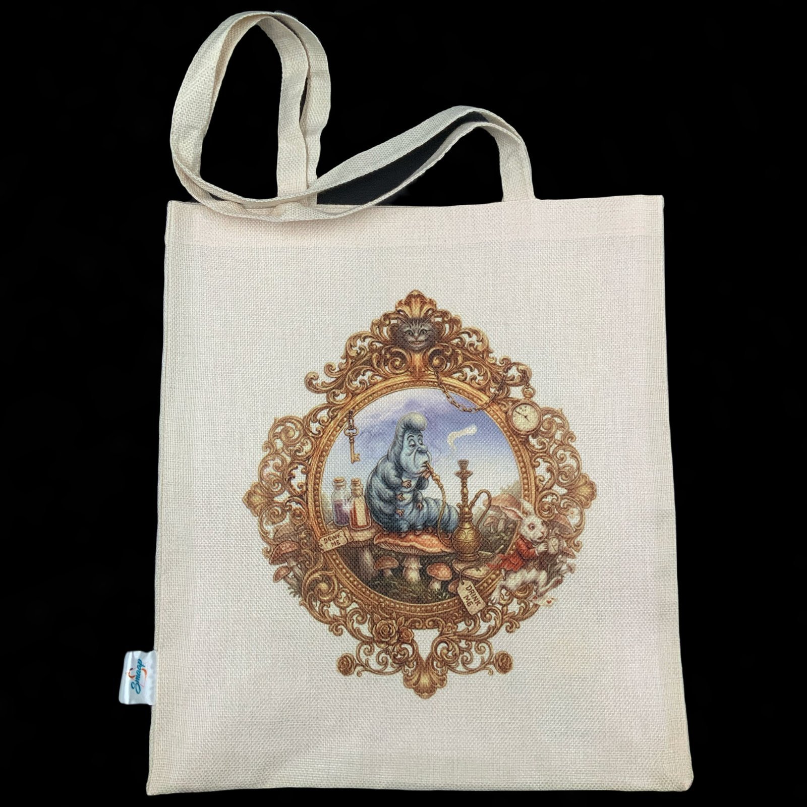 Tote bag oruga azul 1 tote bag con diseño de la oruga azul - smaap
