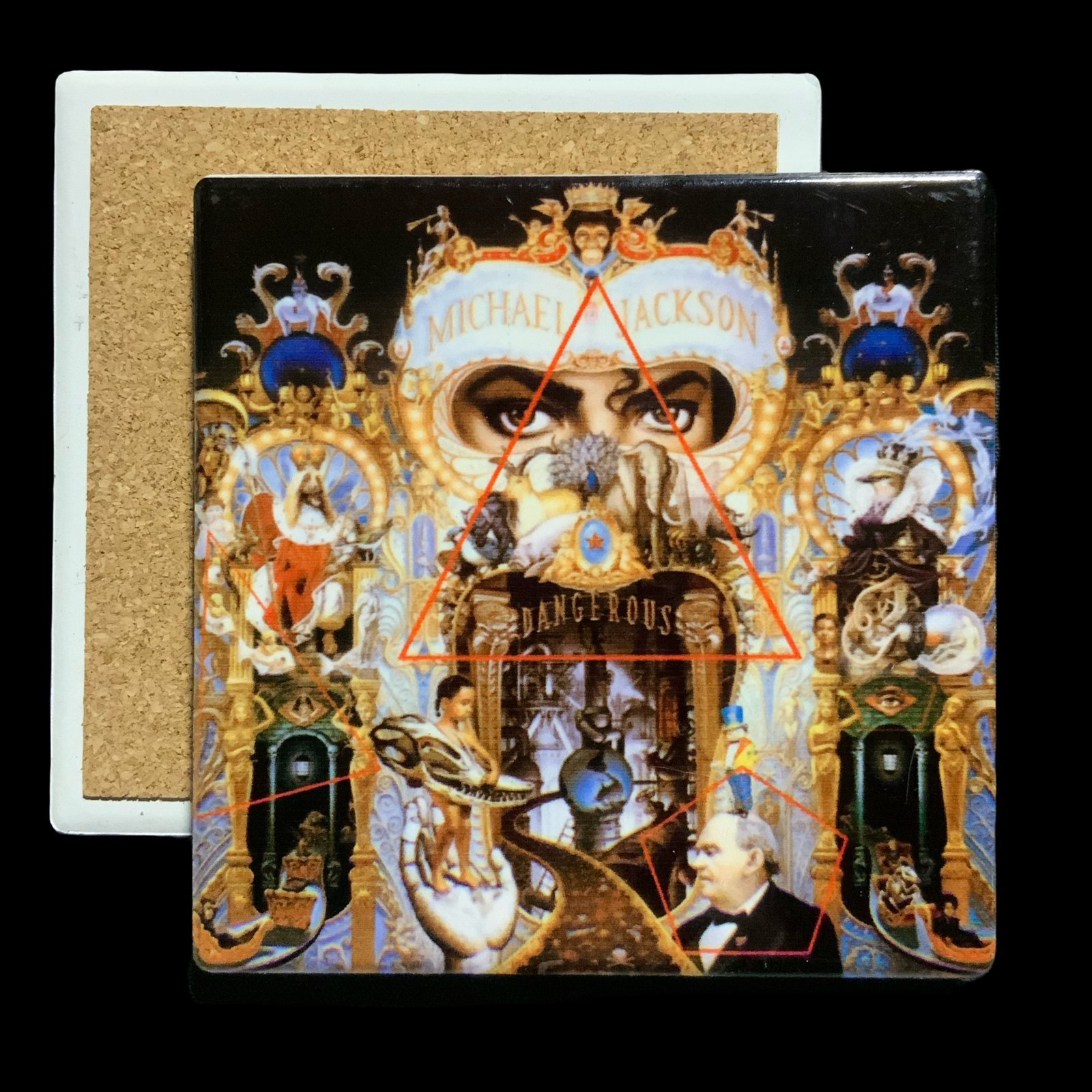 posavasos Michael Jackson 1 posavasos ceramica michael jackson - coleccion - smaap