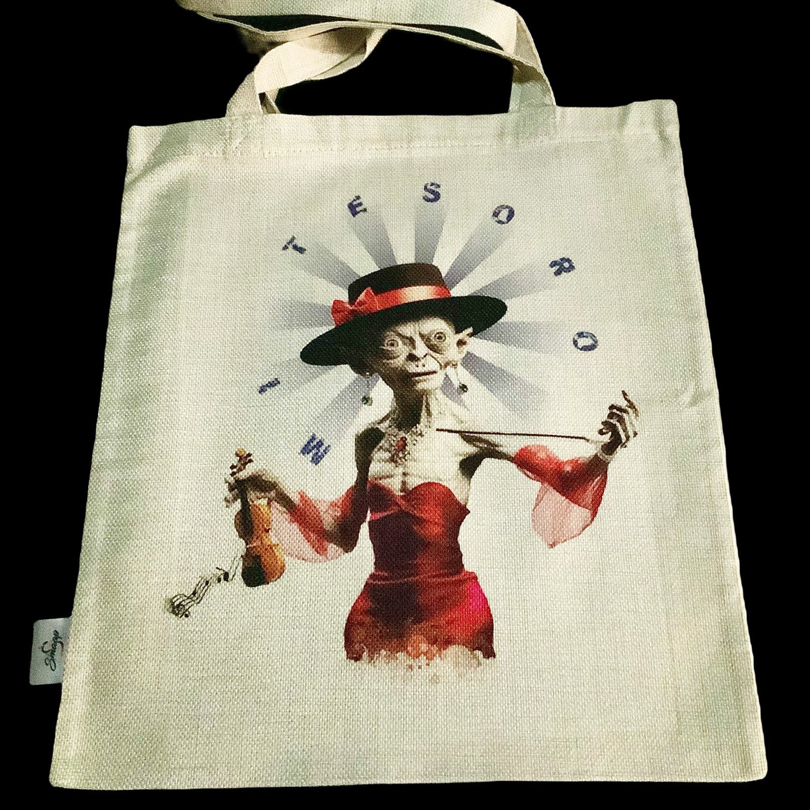 Tote bag La Gollum 1 tote bag con diseño de gollum - smaap