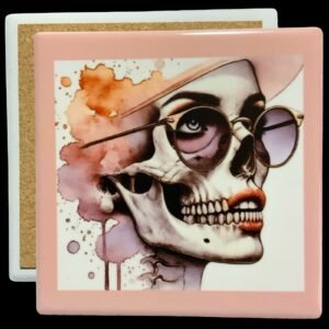 Posavasos calavera mod 12