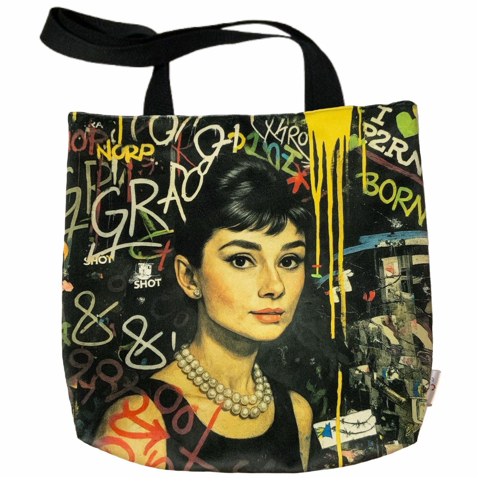 Bolso Audrey Hepburn 1 bolso artesanal con diseño de audrey hepburn - smaap