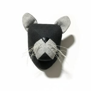 Cabeza de gato de tela