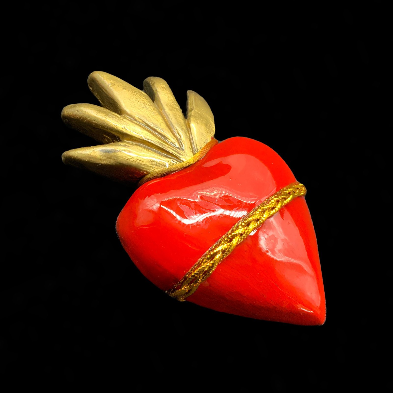 Corazón decorativo mod 1 2 corazón decorativo de pared, vista lateral