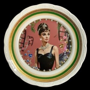Plato decorativo Audrey Hepburn