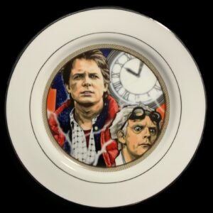 Plato decorativo regreso al futuro