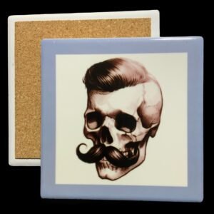 Posavasos calavera mod 2