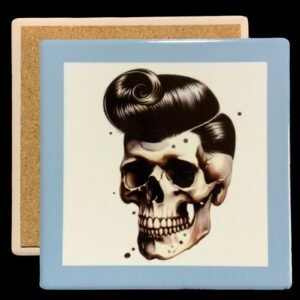 Posavasos calavera mod 4