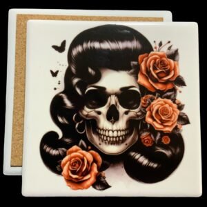 Posavasos calavera mod 6
