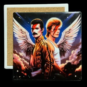 Posavasos Mercury y Bowie