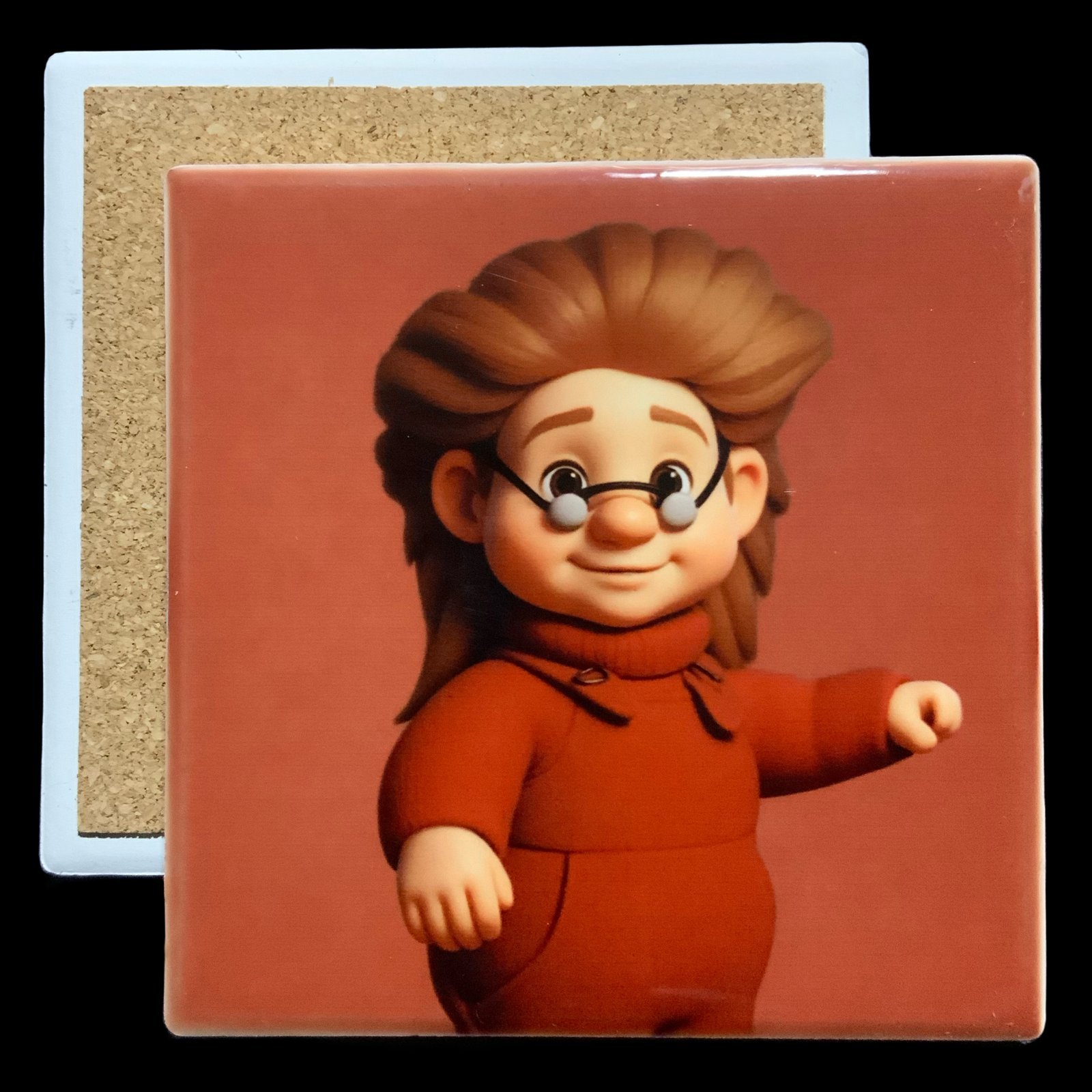 Posavasos Maese Camara 1 Posavasos de Cerámica con diseño de Maese Cámara, electroduendes - smaap