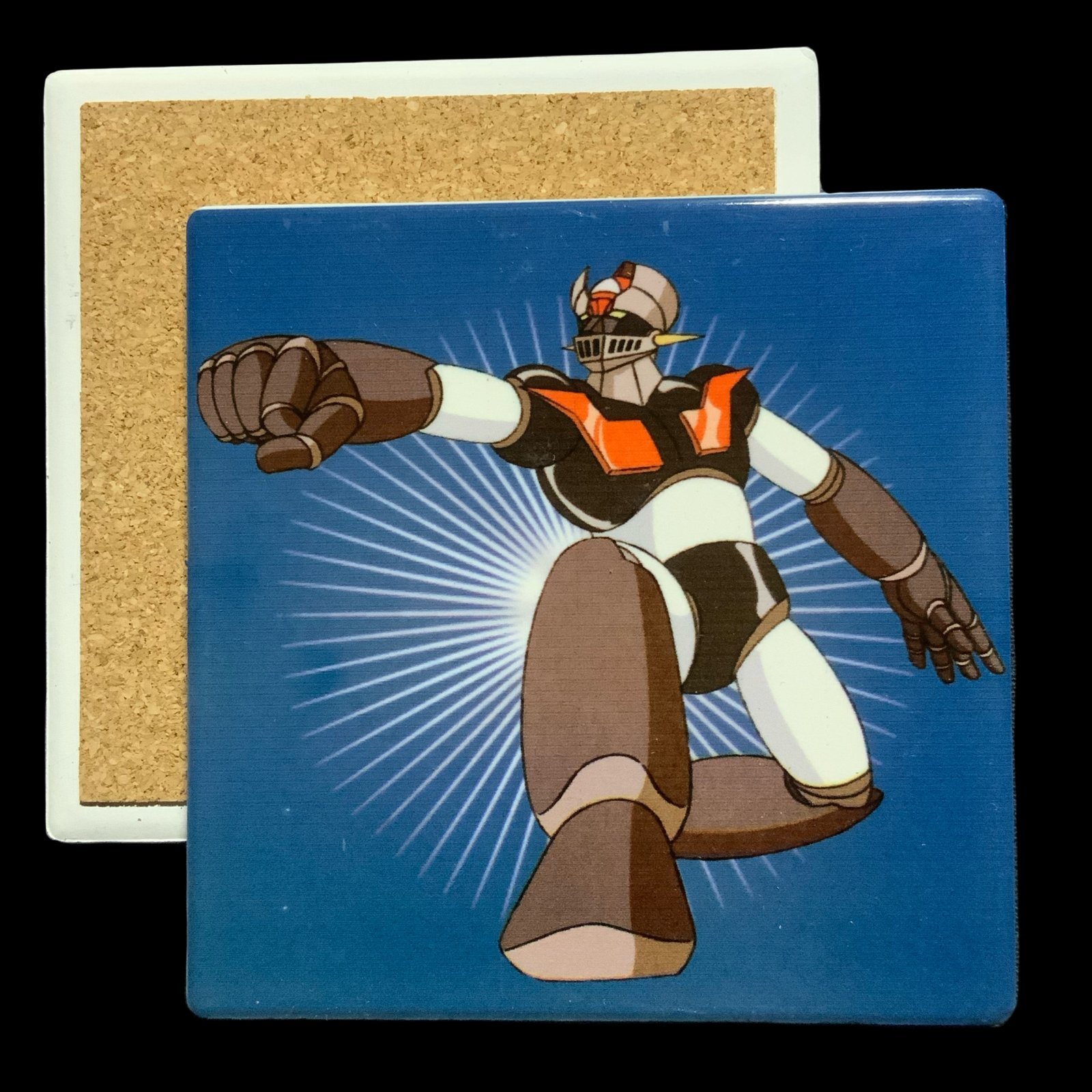 Posavasos Mazinger Z 1 Posavasos de Cerámica con collage de Mazinger Z - smaap