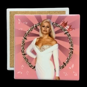 Posavasos Raffaella Carra rosa