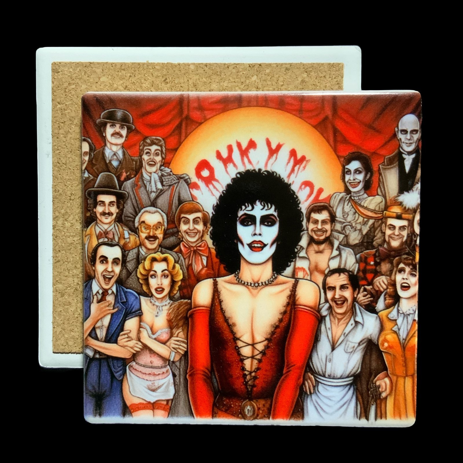 Posavasos the rocky horror 1 Posavasos de Cerámica inspirado en la película the rocky horror - coleccion - smaap