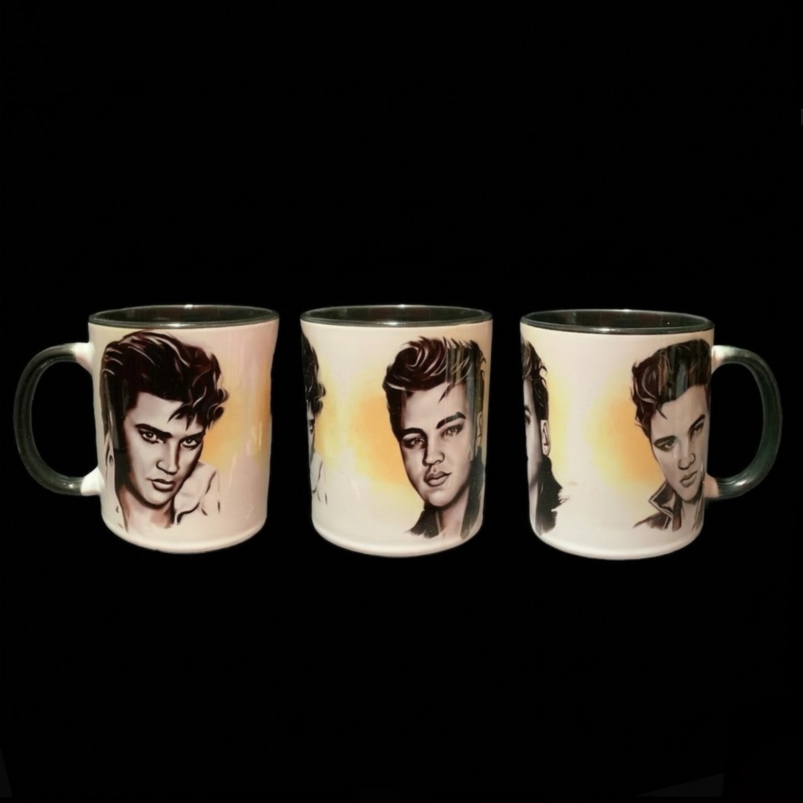 Taza Elvis 4 Taza Elvis Presley, ceramica, detalle de todos sus lados - smaap