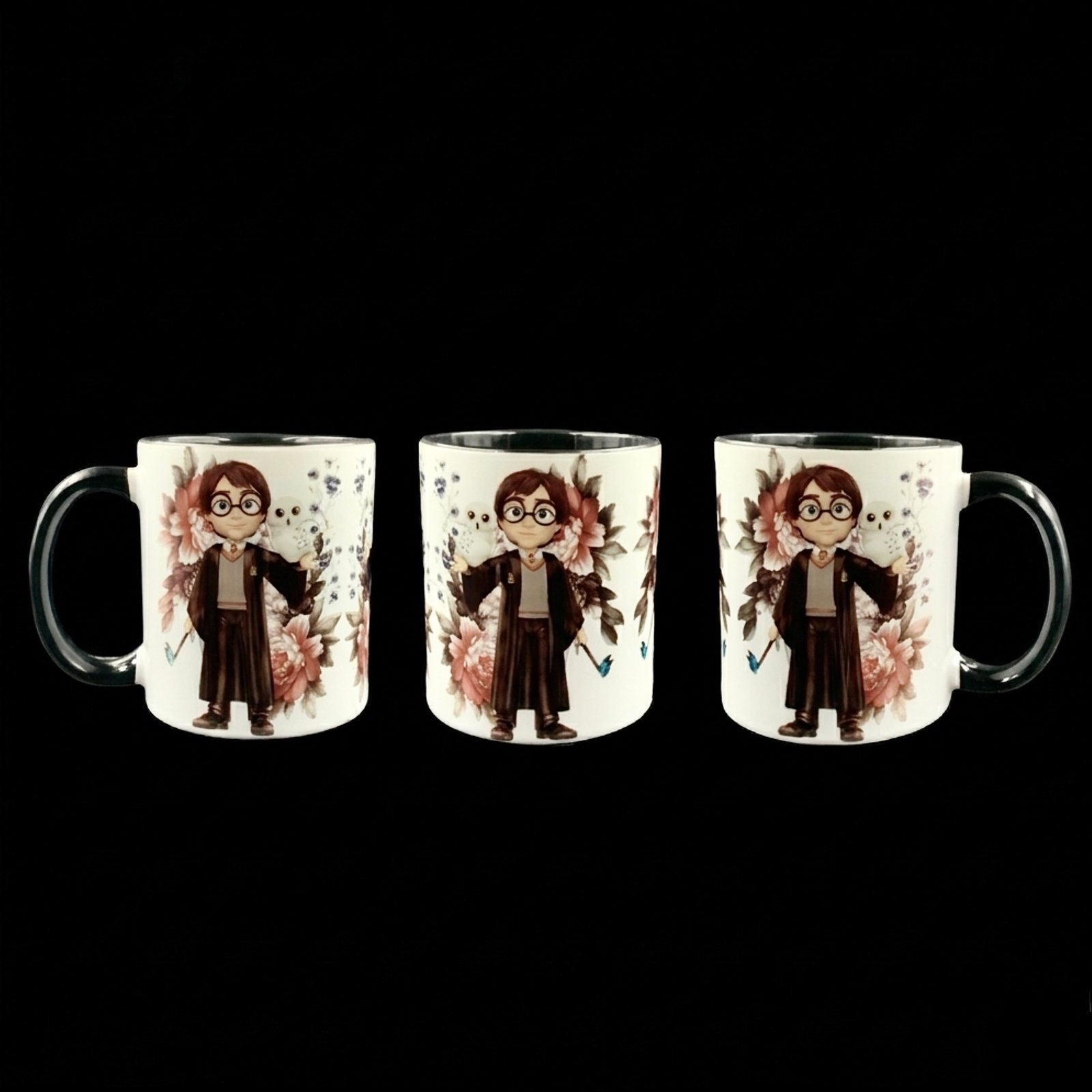 Taza Harry Potter 4 Taza H. Potter, ceramica, vista desde todos sus ángulos