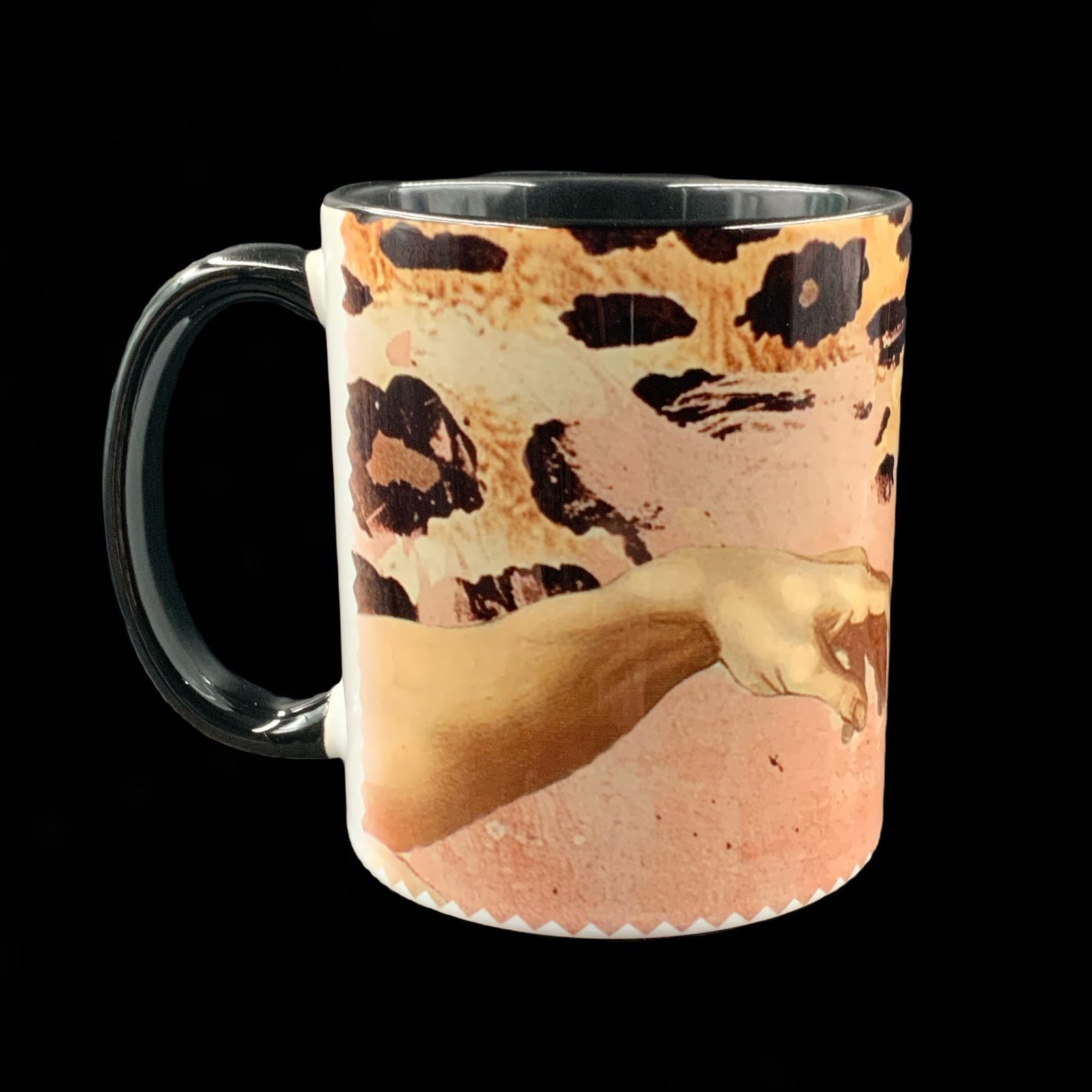 Taza la creación de Adán 2 Taza La Creación de Adán, ceramica, vista lateral