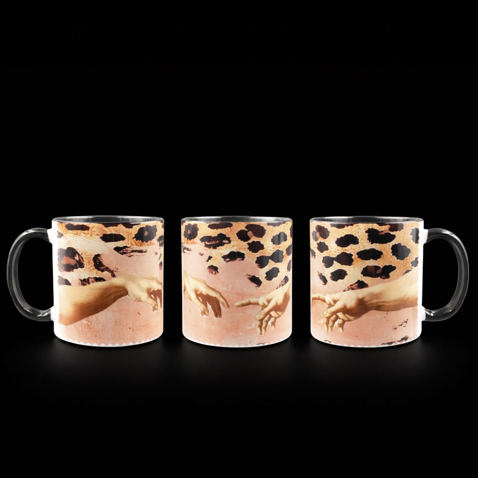 Taza la creación de Adán 4 Taza La Creación de Adán, ceramica, vista desde todos lados