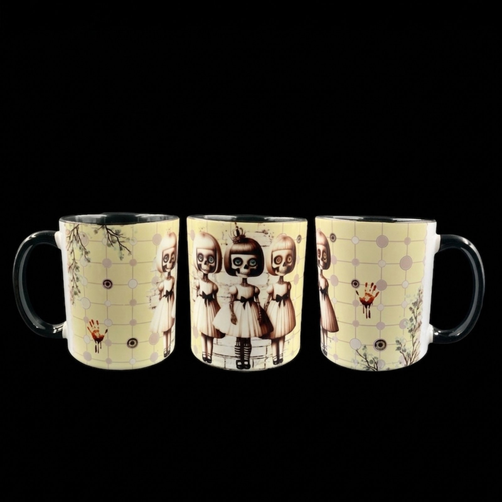 Taza miss calaverita 4 Taza Miss Calaveras, ceramica, vista desde todos sus lados
