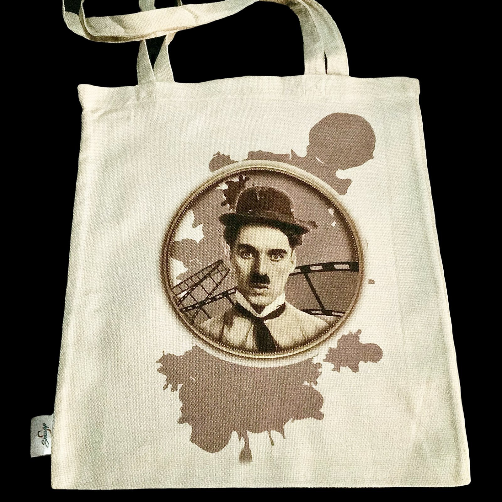 Tote bag Chaplin 1 tote bag con diseño de chaplin