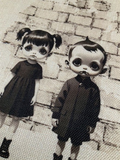 Tote bag Cloe y Teo 2 tote bag cloe y teo, foto detalle del diseño