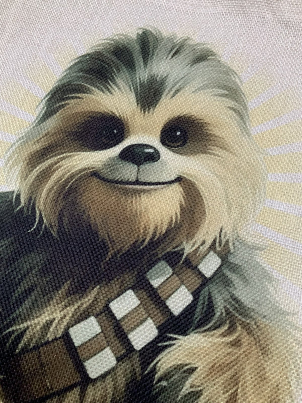 Tote bag pequeño Chewbacca 2 tote bag chewbacca, foto detalle el diseño