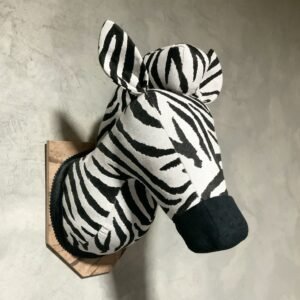 Cabeza de cebra de tela Cabeza de cebra de tela