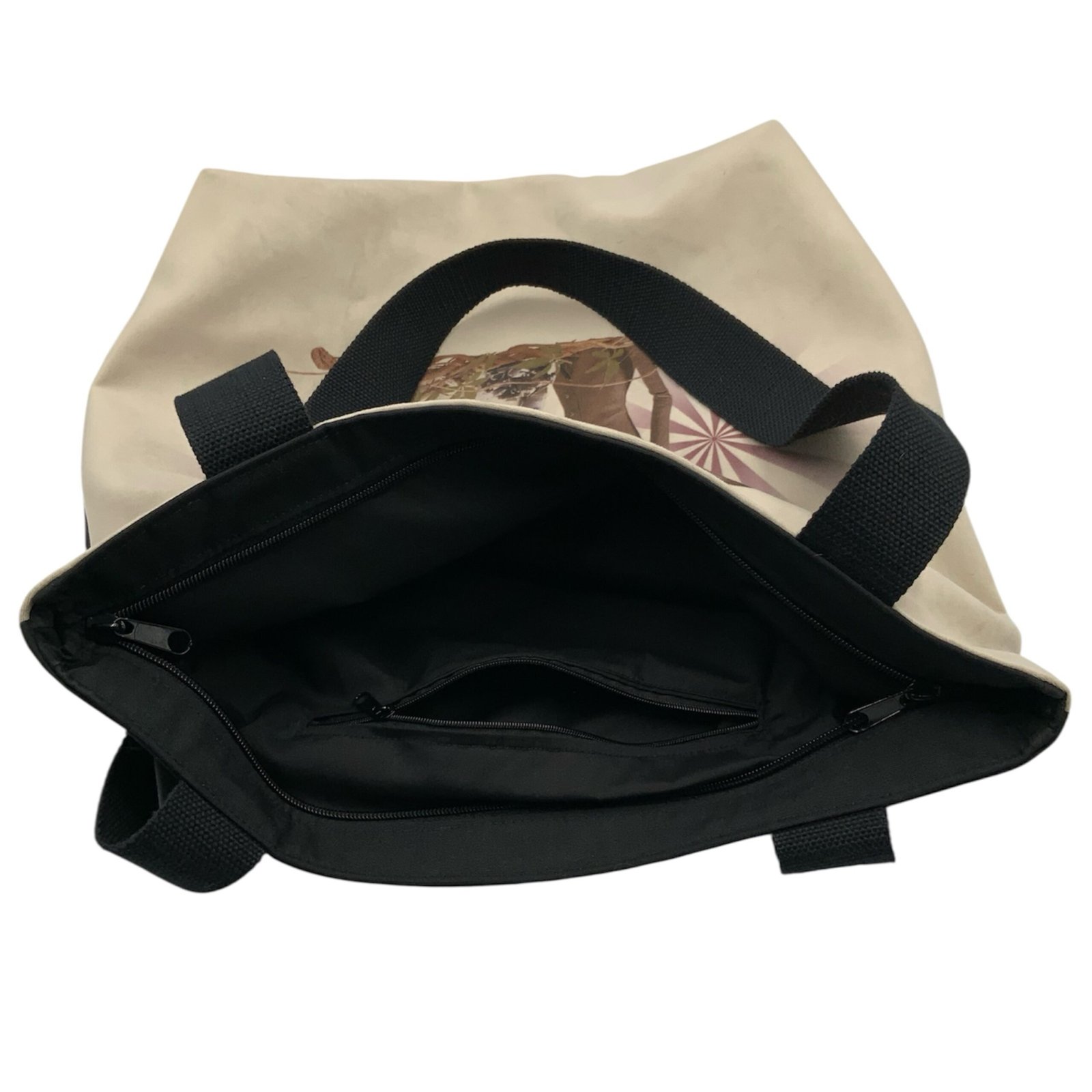 Bolso La novia cadáver 3 bolso artesanal de la novia cadáver, vista detalle interior y cremallera